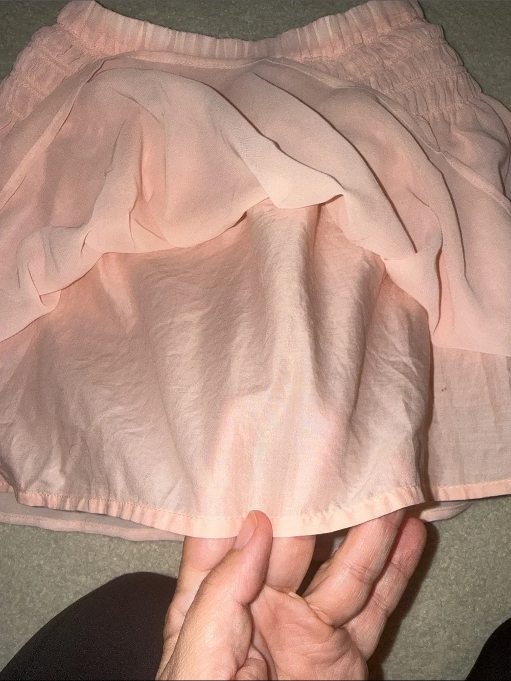 Carter's Light Pink Chiffon Smocked Waist Skirt